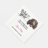 Boykin Spaniel Hund Hochzeitsempfang Serviette (Ecke)