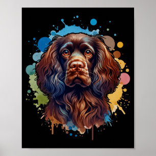 Boykin Spaniel Hund Kunst Comfort Colors Erwachsen Poster