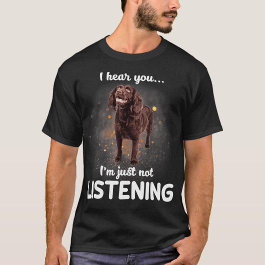 Boykin Spaniel Ich höre dich nicht zuhören T-Shirt (Vorderseite)