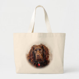 Boykin Spaniel Impressionistische Kunst-Tasche Jumbo Stoffbeutel
