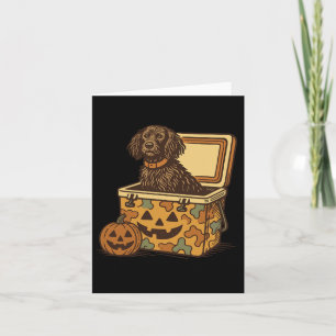 Boykin Spaniel in Camouflage Cooler Pumpkin Jagdhu Karte