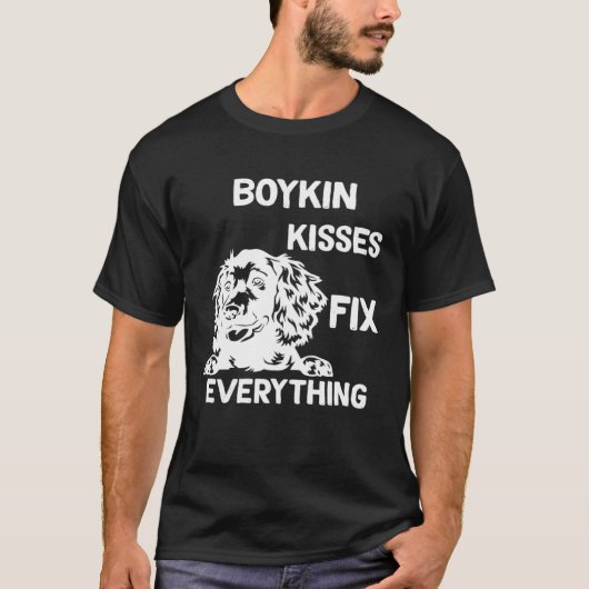 Boykin Spaniel kisses fix everything  1 T-Shirt (Vorderseite)