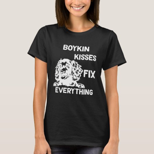 Boykin Spaniel kisses fix everything  1 T-Shirt (Vorderseite)