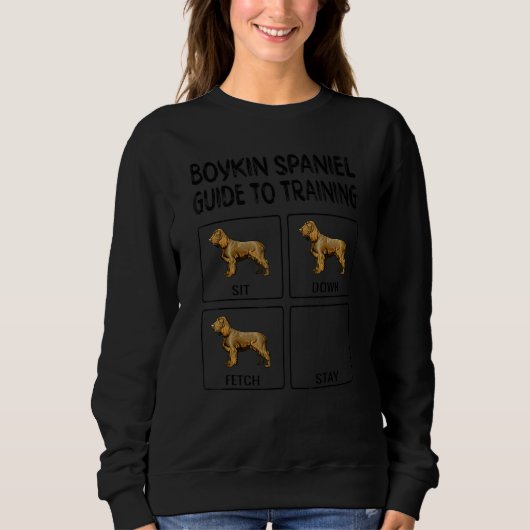 Boykin Spaniel Leitfaden zum Training der Hundegeh Sweatshirt (Vorderseite)