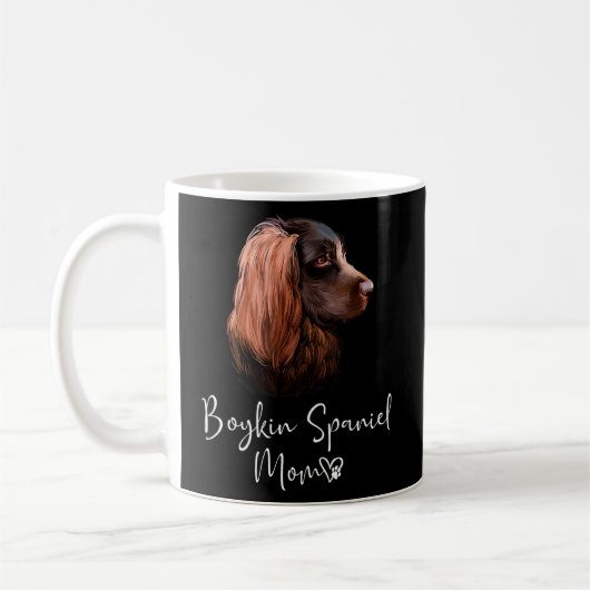 Boykin Spaniel Mama Niedlich Welpe Dog Eigentümer Kaffeetasse (Links)