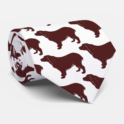 Boykin Spaniel-Silhouette Krawatte (Gerollt)