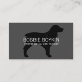 Boykin Spaniel Silhouette Visitenkarte (Vorderseite)