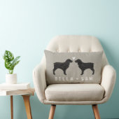 Boykin Spaniel Silhouetten Liebe Lendenkissen (Stuhl )