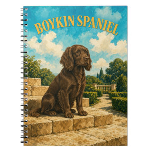 Boykin Spaniel, Vintage-Wasserfarben-Hundekunst Notizblock