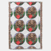Boykin Spaniel Weihnachten Decke (Vorderseite Vertikal)