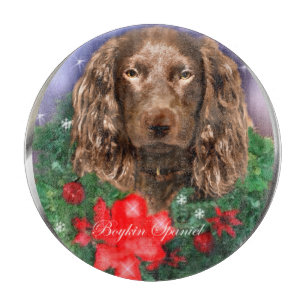 Boykin Spaniel Weihnachten Schneidebrett