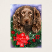 Boykin Spaniel Weihnachtsgeschenke Name Tags (Rückseite)