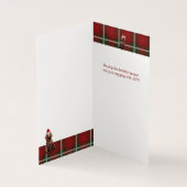 Boykin Spaniel Weihnachtshund mit Holiday Kariert (Innenseite)