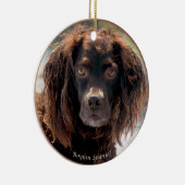 Boykin Spaniel-Weihnachtsverzierung Keramikornament (Rechts)