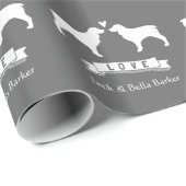 Boykin-Spaniels Hochzeitskuppel mit benutzerdefini Geschenkpapier (Rolleneckpunkt)