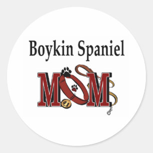 Boykin-Spanier-Hund-MAMA Runder Aufkleber