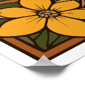 Boykin Spanisch und Yellow Jasmine-Blume Poster (Ecke)