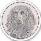 Boykin Spanischmalerei - Niedliche Original Dog Ar Aufkleber (Vorderseite)