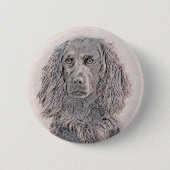 Boykin Spanischmalerei - Niedliche Original Dog Ar Button (Vorderseite)