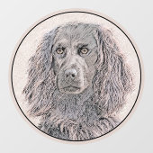 Boykin Spanischmalerei - Niedliche Original Dog Ar Fensteraufkleber (Blatt)