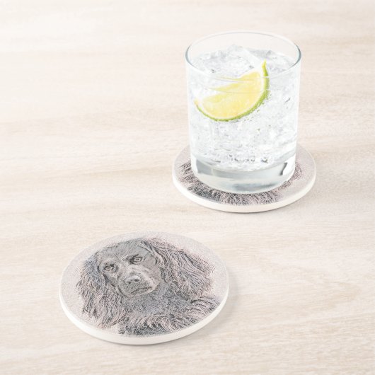 Boykin Spanischmalerei - Niedliche Original Dog Ar Getränkeuntersetzer (Seite)