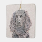 Boykin Spanischmalerei - Niedliche Original Dog Ar Keramikornament (Links)