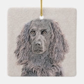 Boykin Spanischmalerei - Niedliche Original Dog Ar Keramikornament (Rückseite)