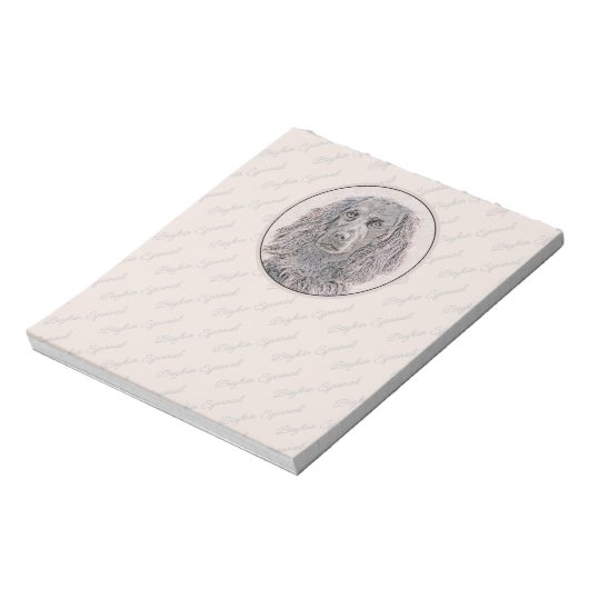 Boykin Spanischmalerei - Niedliche Original Dog Ar Notizblock (Rotiert)