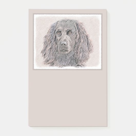 Boykin Spanischmalerei - Niedliche Original Dog Ar Post-it Klebezettel (Vorderseite)