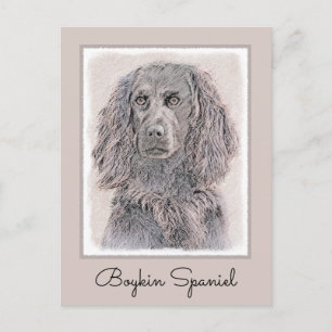 Boykin Spanischmalerei - Niedliche Original Dog Ar Postkarte