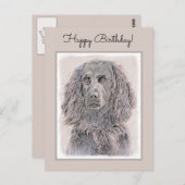 Boykin Spanischmalerei - Niedliche Original Dog Ar Postkarte (Vorne/Hinten)