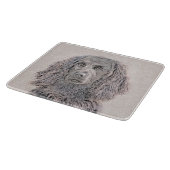 Boykin Spanischmalerei - Niedliche Original Dog Ar Schneidebrett (Ecke)