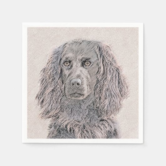 Boykin Spanischmalerei - Niedliche Original Dog Ar Serviette (Vorderseite)