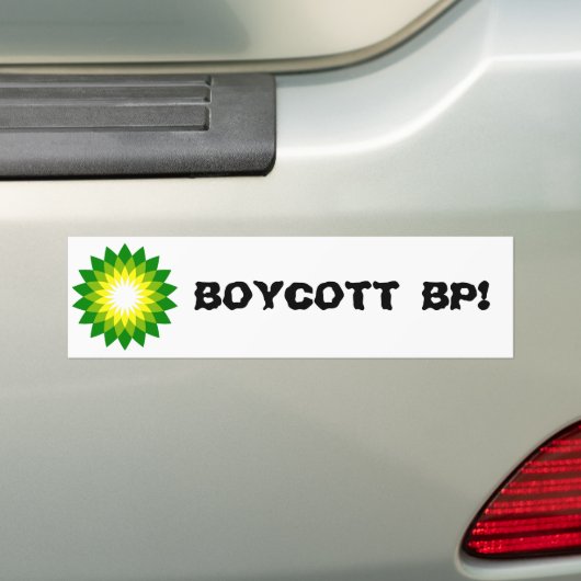 BOYKOTT BP! AUTOAUFKLEBER (Auf Auto)