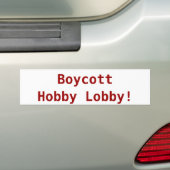 Boykott-Hobby-Lobby-Autoaufkleber Autoaufkleber (Auf Auto)