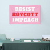 Boykott-Impeachment-Widerstand leisten  Banner (Messeveranstaltung)