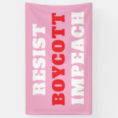 Boykott-Impeachment-Widerstand leisten  Banner (Vertikal)