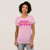 Boykott-Impeachment-Widerstand  T-Shirt (Vorne ganz)