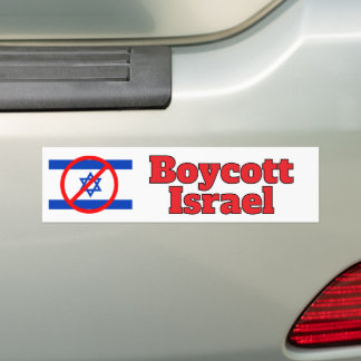 Boykott Israel Autoaufkleber