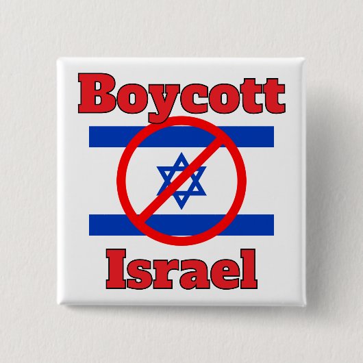 Boykott-Israel-Button Button (Vorderseite)