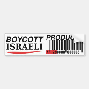 Boykott-israelischer Produkt-Autoaufkleber Autoaufkleber