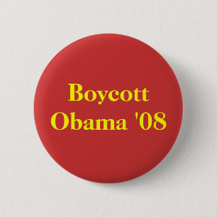 Boykott Obama '08 Button