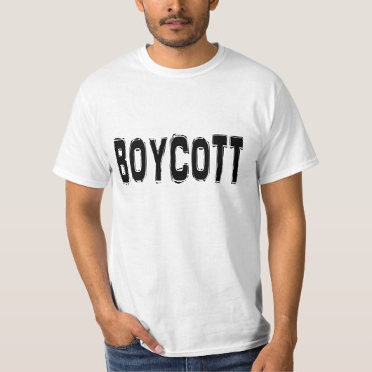 Boykott. T-Shirt (Vorderseite)