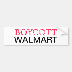 Boykott Walmart Autoaufkleber