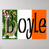 Boyle Celtic Dragon Poster Print (Vorne)