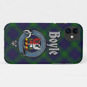 Boyle Clan Abzeichen & Tartan Phone Case (Rückseite (Horizontal))