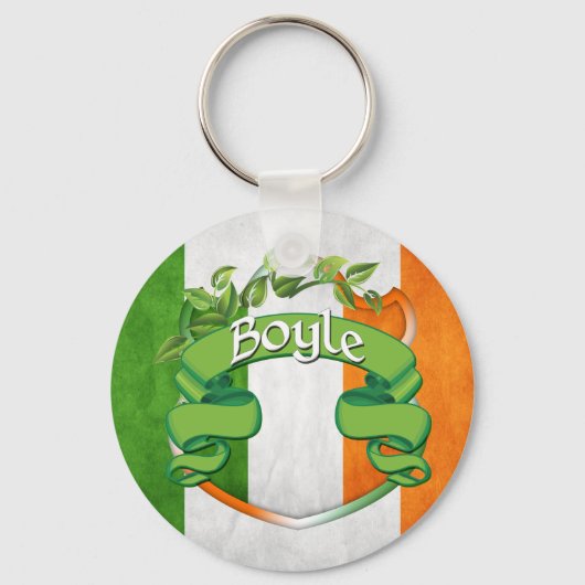 Boyle Irish Shield Schlüsselanhänger (Vorderseite)