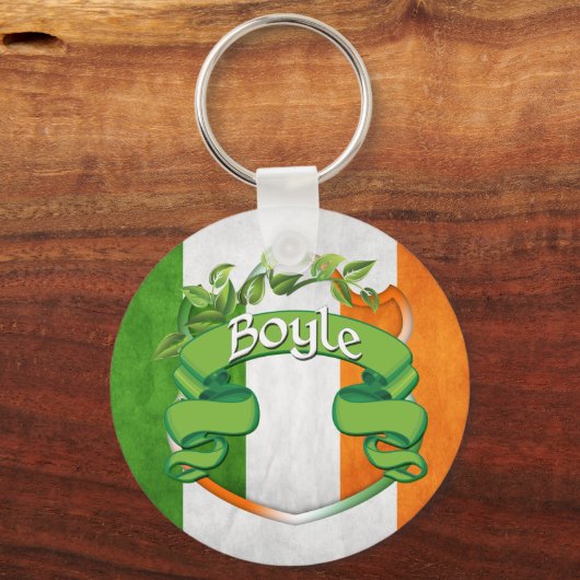 Boyle Irish Shield Schlüsselanhänger (Vorderseite)