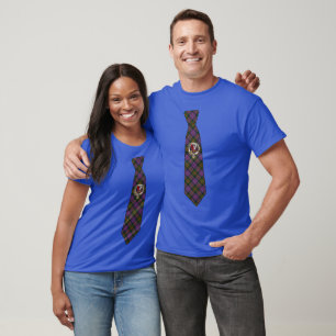 Boyle schottisches Clan-Abzeichen & Tartan-Schlips T-Shirt