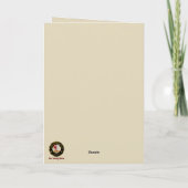 Boyle Scottie Dog Personalisiert Xmas Card Karte (Rückseite)
